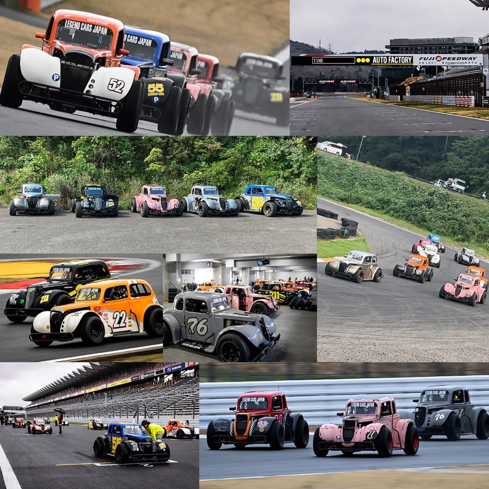 LEGEND CARS JAPAN のレースシーン